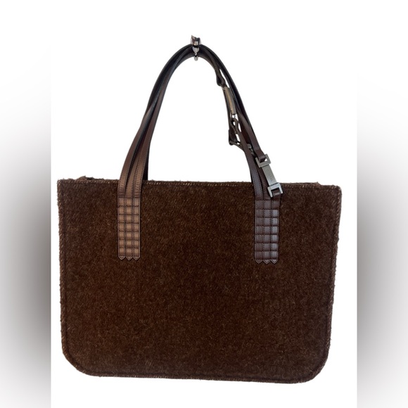 Chanel brown wool tote - Picture 3 of 10